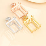 925 Silver Rectangle Pendant Setting for 17X21mm Gemstone