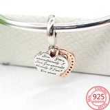 925 Sterling Silver Red Enamel Cassette Dangle Charm for Bracelet