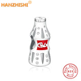 925 Sterling Silver Red Bottle Charm Beads for Bracelet Necklace