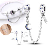 925 Silver Red Mailbox Beads Charm For Bracelet DIY Woman Gift