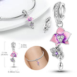 925 Silver Red Mailbox Beads Charm For Bracelet DIY Woman Gift