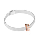 925 Silver Reflexions Crown Clip Rose Series for Bracelet