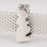925 Silver Reflexions Love Heart Charm Rose & Clear CZ Jewelry