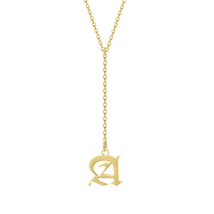 925 Sterling Silver Retro Letter Necklace Pendant Gift Jewelry