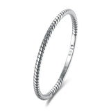 925 Silver Geometric Finger Ring Retro Style Punk Jewelry