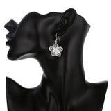 925 Silver Flowers Jewelry Set - Women's Elegant Floral Design