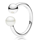 925 Silver Ribbon Twisting Lace Circle Ring Women Gift Jewelry