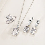 925 Silver Zircon Wedding Jewelry Set