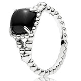 925 Silver Entangled Beauty Heart Locket Ring DIY Jewelry