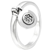 925 Silver Ring Lucky In Love Clover Signature Lock Ear Of Wheat Lively