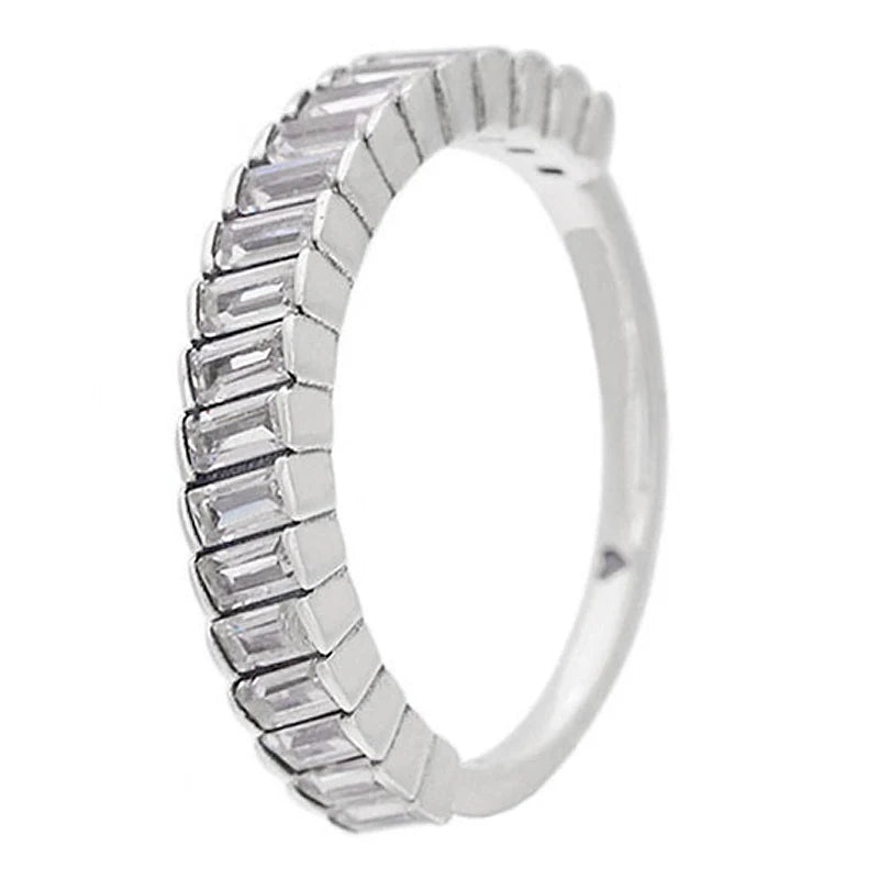 925 Silver Openwork Vintage Heart Pearl Arrow Ring Crystal Women's Jewelry