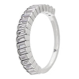 925 Silver Openwork Vintage Heart Pearl Arrow Ring Crystal Women's Jewelry