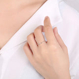 925 Sterling Silver Round Minimalist Ring Women's Jewelry
