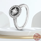925 Silver Zircon Staggered Rings for Women Jewelry
