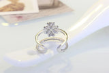 925 Silver Lucky Clover Multi-layer Resizable Ring