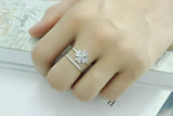 925 Silver Lucky Clover Multi-layer Resizable Ring