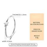 925 Silver Rings Women Star Dainty Jewelry Minimalism Fine Jewelry Gift