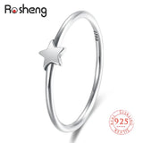 925 Silver Rings Women Star Dainty Jewelry Minimalism Fine Jewelry Gift