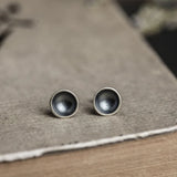925 Silver Rivets Stud Earrings Gothic Wedding Jewelry
