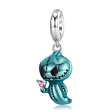 925 Silver Rock Skull Charm Series Coffin Pendant for Bracelet & Bangle
