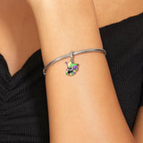 925 Silver Rock Skull Charm Series Coffin Pendant for Bracelet & Bangle