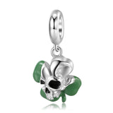925 Silver Rock Skull Charm Series Coffin Pendant for Bracelet & Bangle