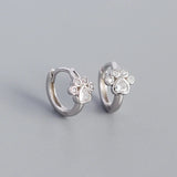 925 Silver Cat Claw Zircon Stud Earrings Bohemia INS Piercing Jewelry