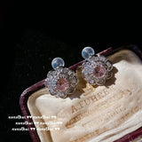 925 Silver Pink CZ Jewelry Set for Women