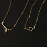 925 Silver Romantic Tower Pendant Necklace Wedding Statement 14k Jewelry
