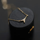 925 Silver Romantic Tower Pendant Necklace Wedding Statement 14k Jewelry