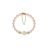 925 Silver Rose Bracelet Women Flower Pearl Hand Jewelry