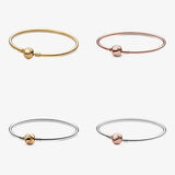 925 Silver Rose Ball Clasp Clip for Bracelet Bangle