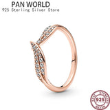 925 Silver Rose Daisy Crown Women's Love Pan Ring Wedding Party Gift Jewelry