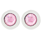 925 Silver Rose Padlock Heart Circle Earring for Europe Bracelet