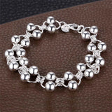 925 Silver Ball Bracelet Women Party Jewelry PABEYN