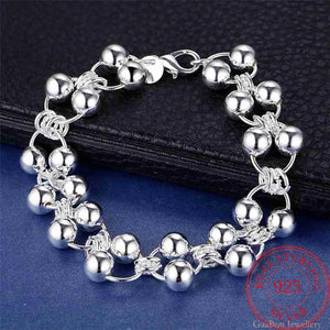 925 Silver Ball Bracelet Women Party Jewelry PABEYN