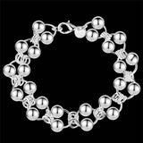 925 Silver Ball Bracelet Women Party Jewelry PABEYN
