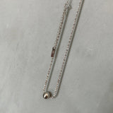 925 Sterling Silver Round Ball Lady Necklace Fine Jewelry Charm Choker