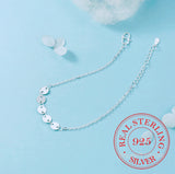 925 Silver Round Bead Charm Bracelet Women Birthday Gift