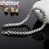925 Sterling Silver Round Box Chain Bracelet For Women
