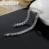 925 Sterling Silver Round Box Chain Bracelet For Women