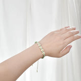 925 Silver Daisy Bracelet Rope Woven Party Gift