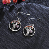 925 Silver Seahorse Drop Earrings Zircon Women's Gift Jewelry