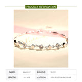 925 Silver Zircon Bracelet Chain Women Jewelry