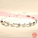 925 Silver Zircon Bracelet Chain Women Jewelry