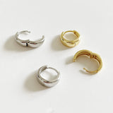 925 Silver Round Hinged Hoop Earrings Fine Jewelry Women