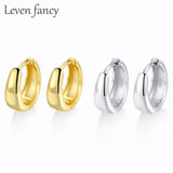 925 Silver Round Hinged Hoop Earrings Fine Jewelry Women