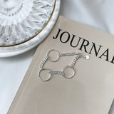 925 Silver Hollow Circle Bracelet Geometric Jewelry