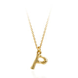 925 Sterling Silver Round Initial Alphabet Necklace Punk Statement Chain