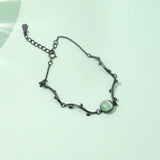 925 Sterling Silver Leaf Charm Bracelet for Women